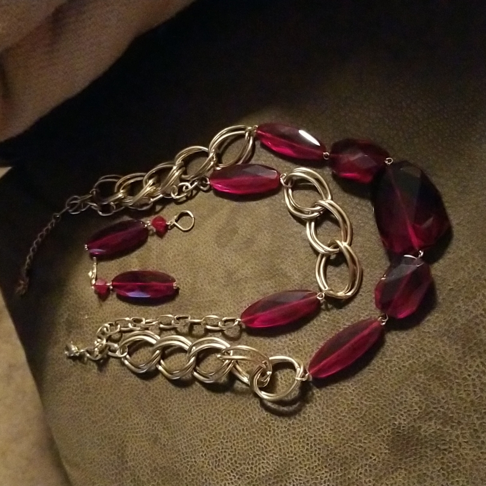 Necklace and matching earrings